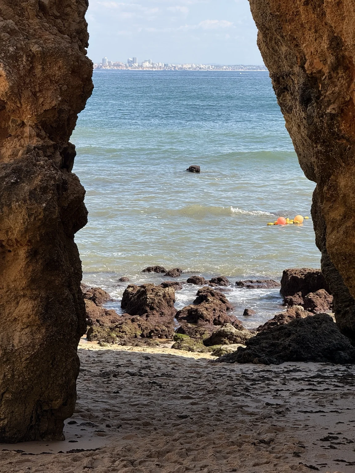Rock formations and sea in Lagos